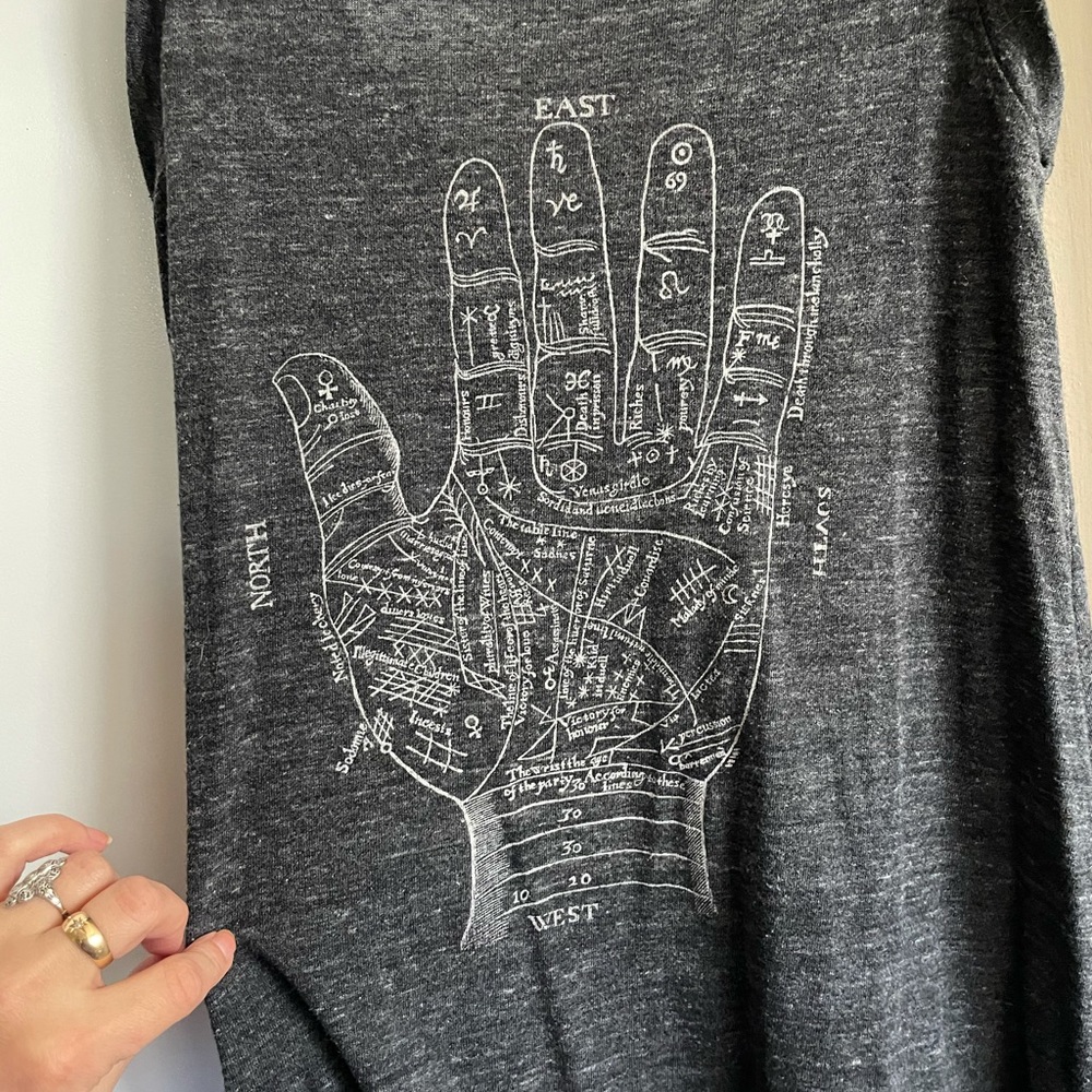 Palmreading shift dress